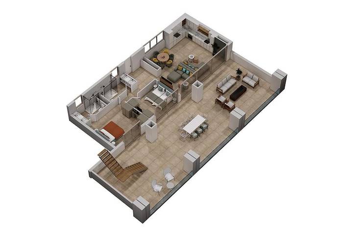 Vakantieappartement voor 5 personen, met whirlpool en balkon in La Caleta