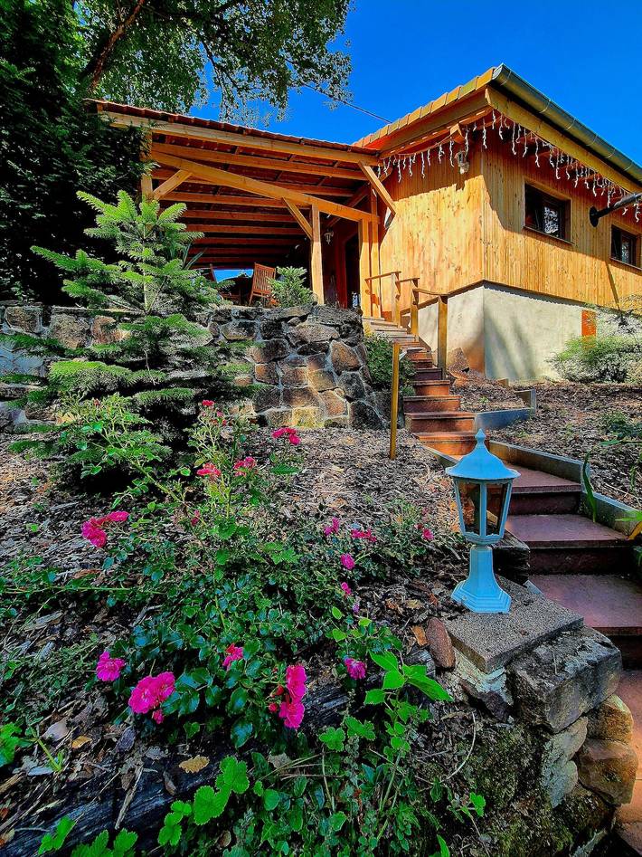Chalet 'Le Cocon' mit privater Terrasse und Wlan - Label Valeurs Parc Naturel Régional in La Petite-Pierre, Region Saverne