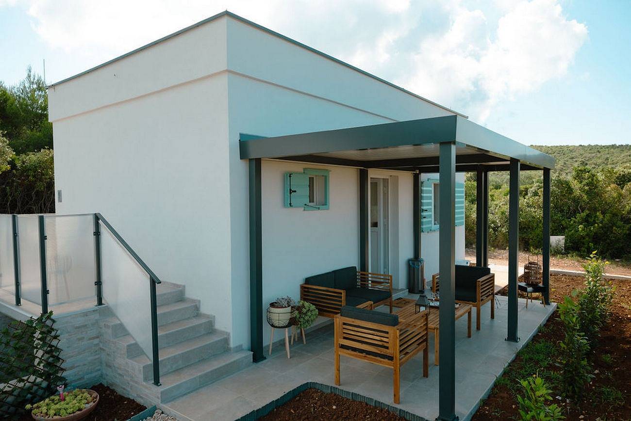 1-Zimmer-Haus mit Terrasse und Meerblick Bucht Nevidansko Polje, Pasman in Dobropoljana, Pasman