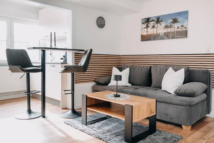 Ferienwohnung für 3 Personen, mit Sauna und Garten sowie Terrasse in Weinbach