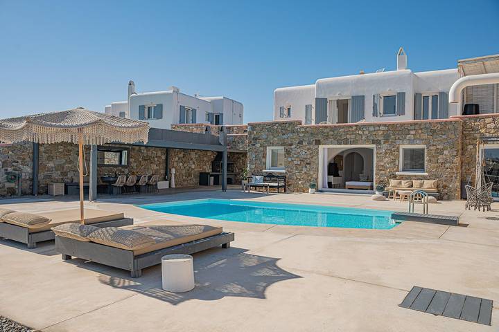 Villa voor 6 personen, met terras en tuin op Mykonos