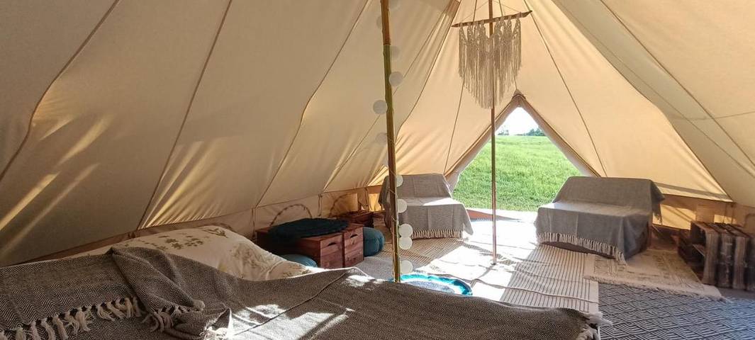 Camping für 2 Personen, mit Garten und Ausblick sowie Seeblick in Ermland-Masuren - 4
