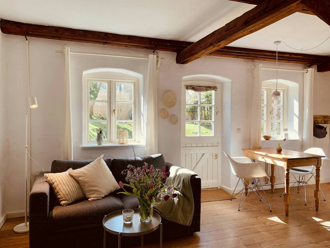 Ganze Wohnung, Charmante Garten-Wohnung im alten Reetdachhaus in Habernis, Steinberg