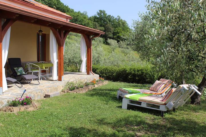 Agriturismo per 2 persone, con Balcone/Terrazza e Giardino nonché Panorama e Vista lago in Cilento