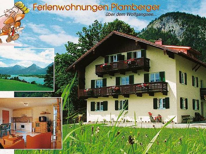 Ferienwohnung für 4 Personen, mit Seeblick und Garten am Wolfgangsee