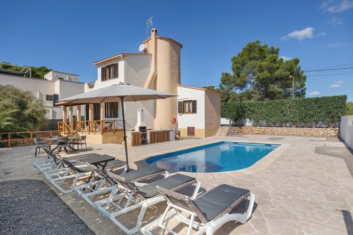 Vakantiehuis voor 6 personen, met Balkon en Tuin in Cala Pi