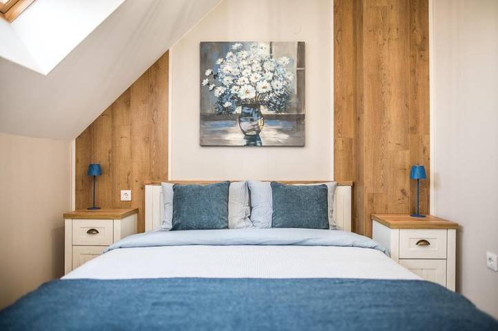 Apartament wakacyjny dla 4 osób, z Balkon i Taras oraz Widok w Karłowo