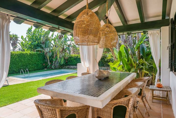 Chalet Sa Boga with Pool, Garden, and Wi-Fi in Cap d'en Font, Sant Lluís