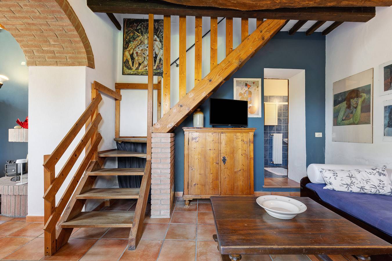 Ferienhaus 'La Ripa - Appartamento I Nidi' mit Gemeinschaftspool, Garten und Wlan in San Gimignano, Siena Provinz