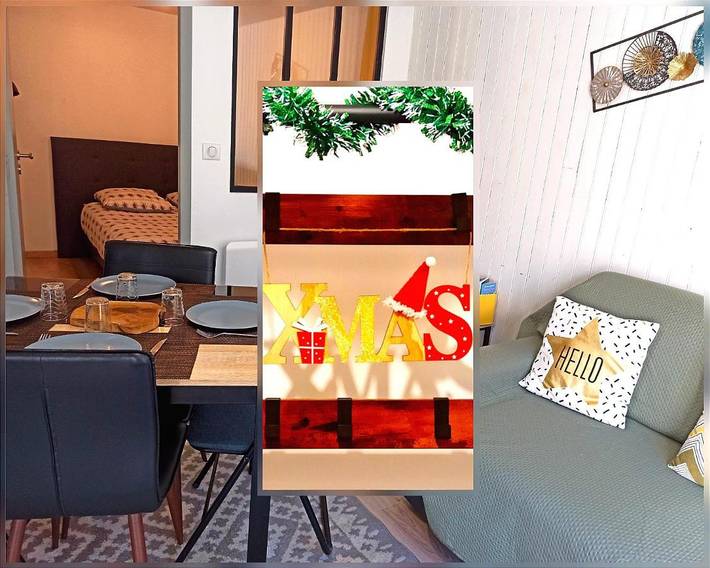 Appartement de vacances pour 5 personnes, avec vue et jardin