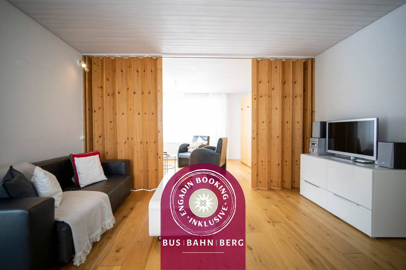 Ganze Wohnung, Chasa Trü Nr. 9: Idyllische 2.5-Zimmerwohnung in der Feriensiedlung Trü in Scuol, Unterengadin