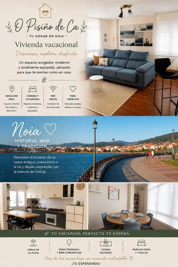 Apartamento de vacaciones para 4 personas, con vistas y balcón - 1