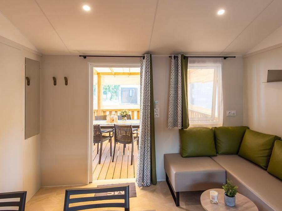 Camping Club Médoc Plage 4* - Ms Vacances - Mobilheim 4 personen - Olbia Confort klimatisiert - Fußgängerzone in Vendays-Montalivet, Lesparre-Médoc und Umgebung