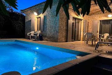 Maison de vacances pour 4 personnes, avec jardin et terrasse, animaux acceptés dans le Gard
