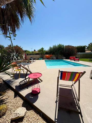 Appartement de vacances pour 2 personnes, avec jardin ainsi que piscine et vue dans la Creuse