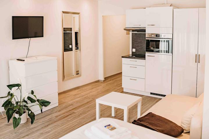 Ferienwohnung für 3 Personen, mit Balkon und Seeblick im Harz