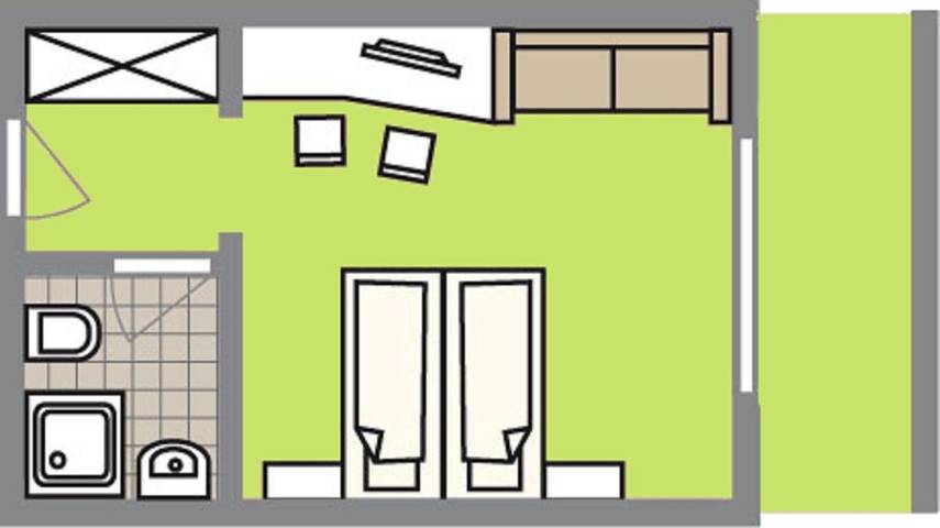 Hotel für 2 Personen, mit Balkon und Terrasse sowie Sauna und Ausblick in Grafenwiesen - 3