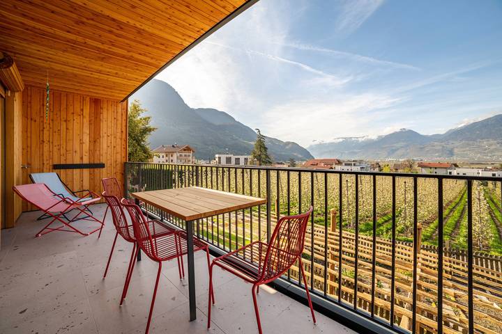 Ferienwohnung für 4 Personen, mit Balkon und Garten