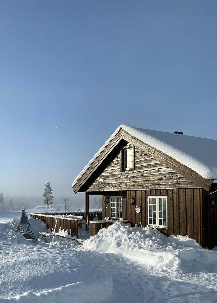 Feriehus for 9 personer, med terrasse i Hedmark