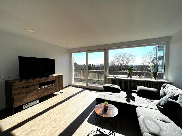 Ferienwohnung für 6 Personen, mit Terrasse und Sauna sowie Ausblick in Ulm