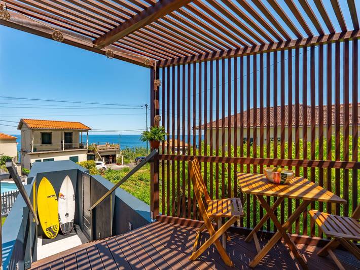 Ferienhaus für 2 Personen, mit Balkon und Terrasse sowie Ausblick