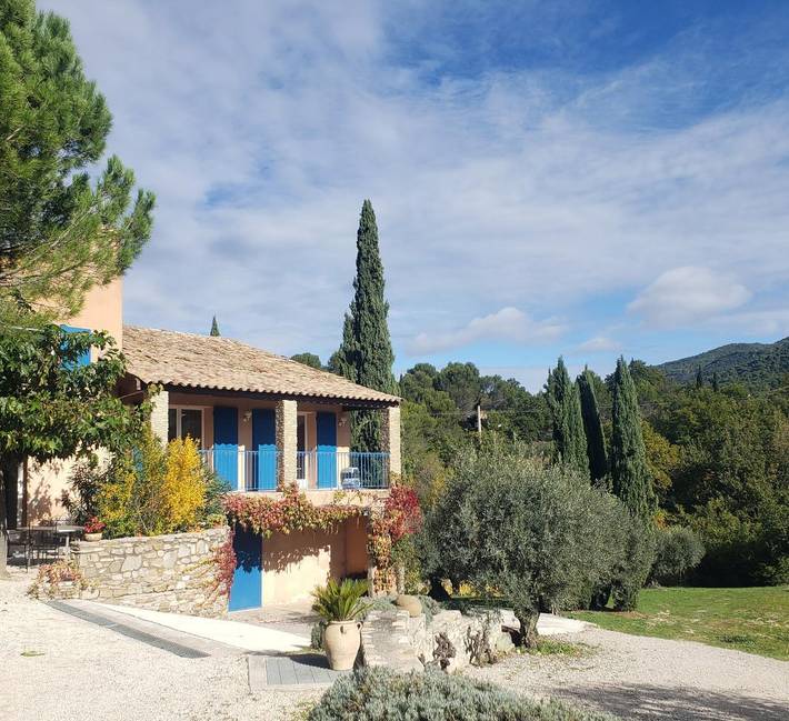 Bleu Du Calvaire au milieu des Oliviers in Mirabel-aux-Baronnies, Nyons region