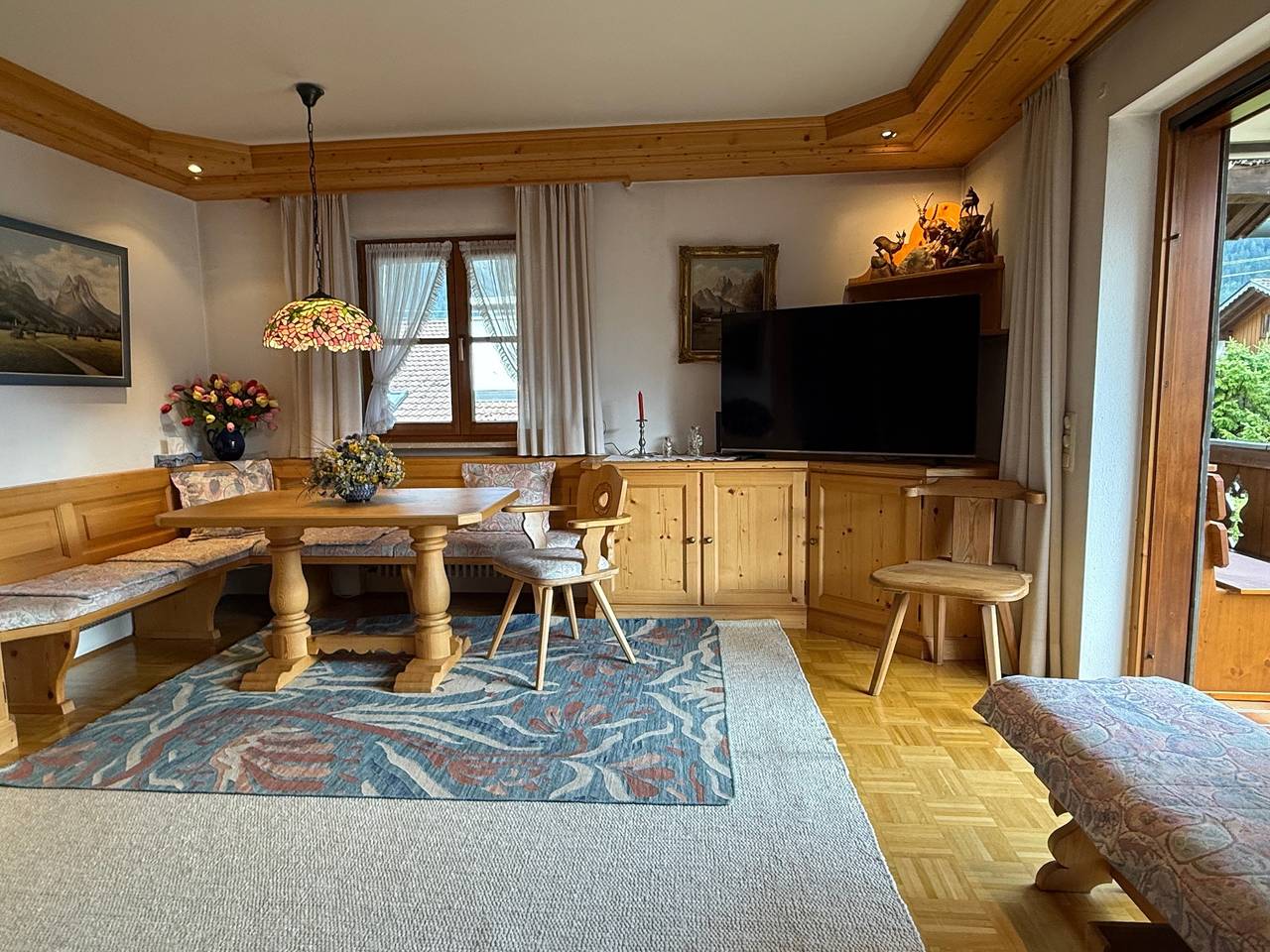 Ganze Ferienwohnung, Bergblick in Farchant, Bayerische Alpen