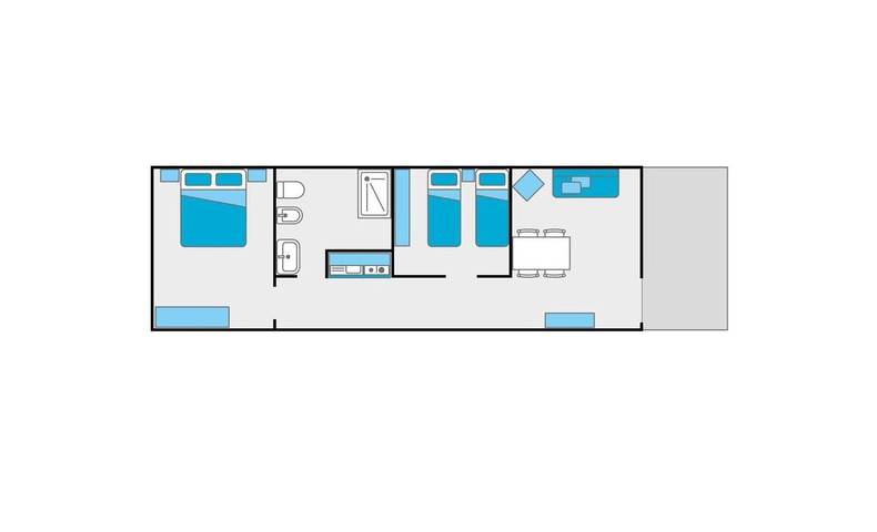 Gîte pour 4 personnes, avec piscine et balcon à Chioggia - 2
