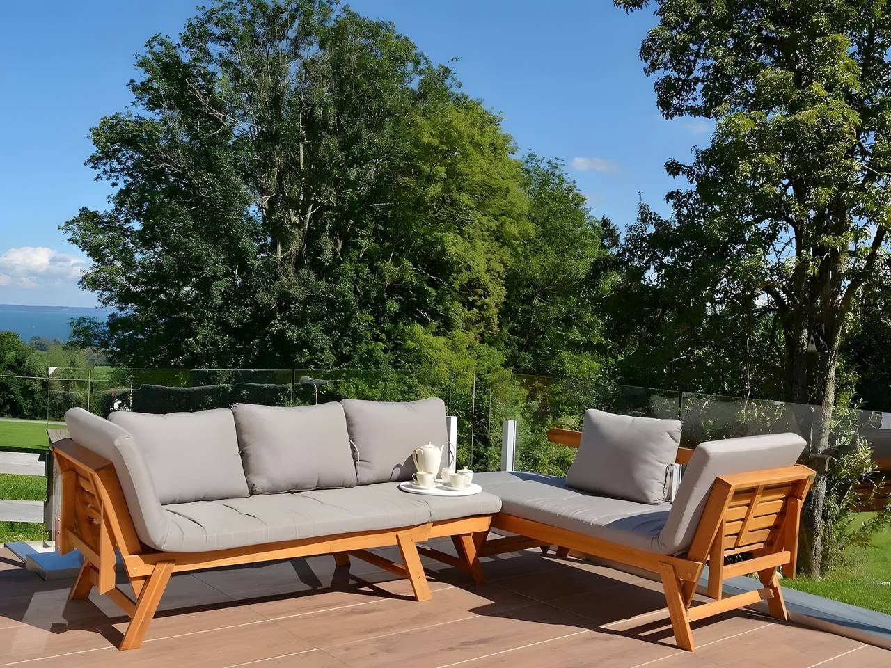 Ferienhaus für 6 Personen mit Seeblick in Bernau am Chiemsee, Chiemsee