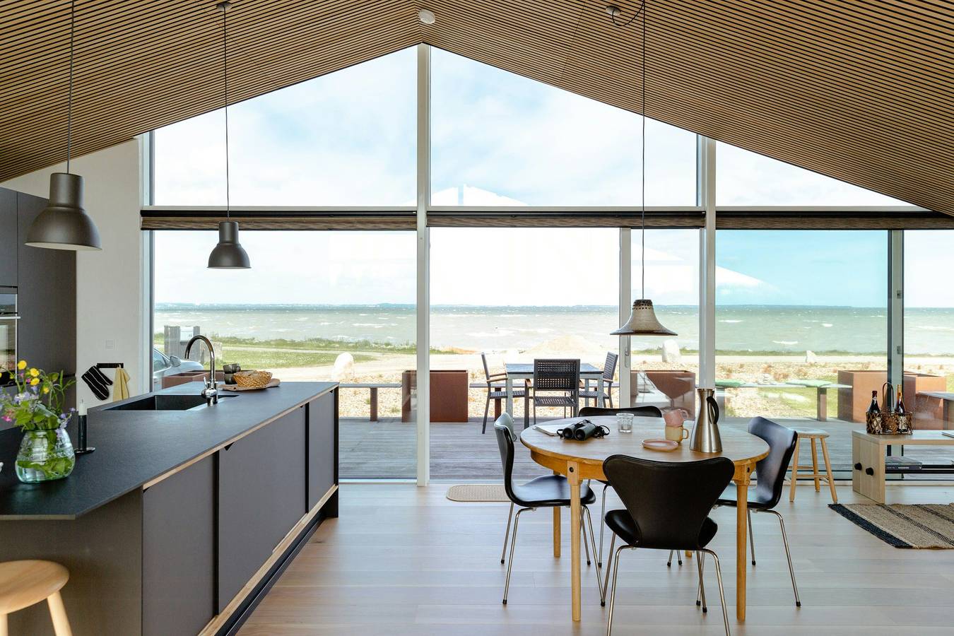 Architektonisches Juwel mit Blick auf die Venø-Bucht in Handbjerg, Limfjord in Westjütland