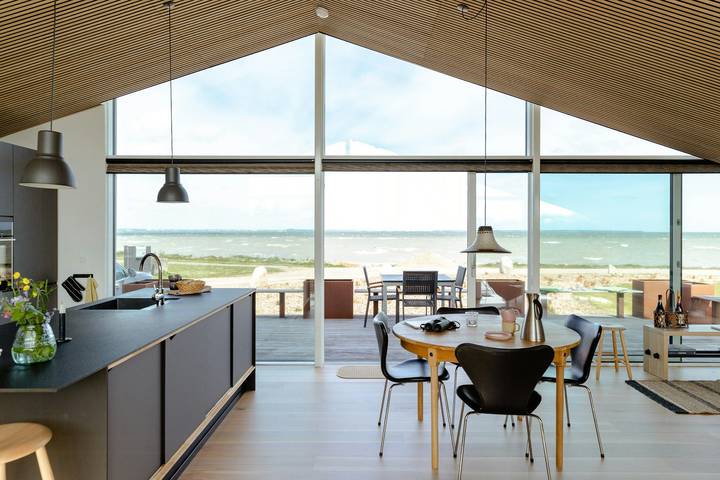 Architektonisches Juwel mit Blick auf die Venø-Bucht in Handbjerg, Limfjord in Westjütland
