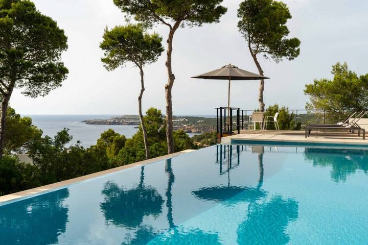 Villa „Molí“ mit Meerblick, WLAN und Klimaanlage in Cala Moli, Sant Josep de sa Talaia