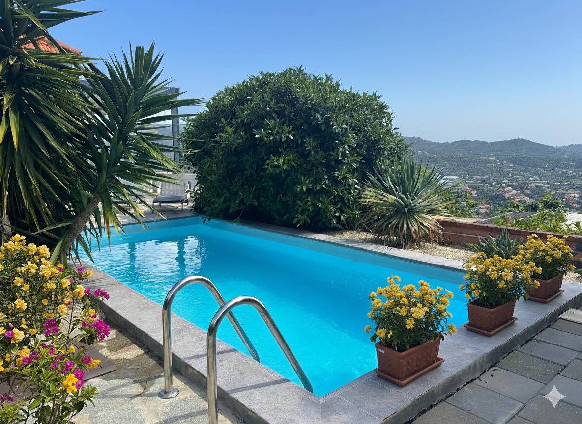 Villa with pool and terrace sea view | V02 in Poggi (Imperia), Imperia