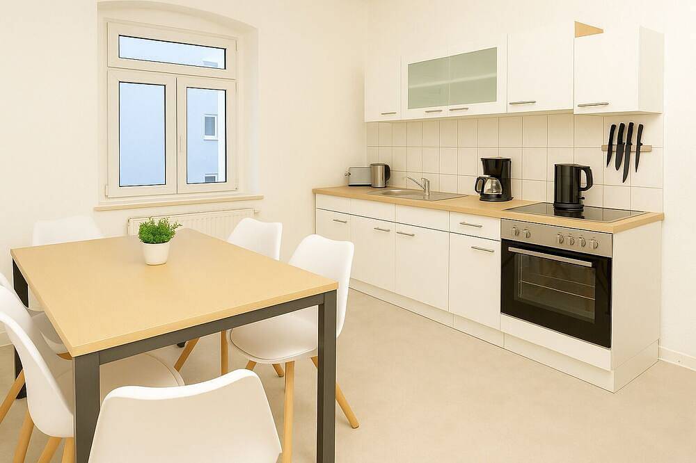 Ganze Wohnung, Monteurzimmer Delitzsch Zentrum – 5 Betten in Delitzsch, Sächsisches Burgen- und Heideland
