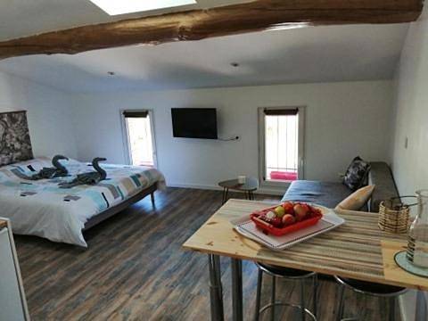 Gîte pour 4 personnes, avec vue et terrasse ainsi que jardin et piscine à Saint-Jory - 3