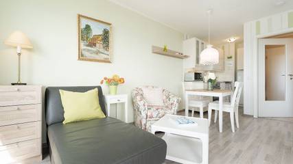 Ferienwohnung für 2 Personen, mit Garten und Balkon, kinderfreundlich in Plön
