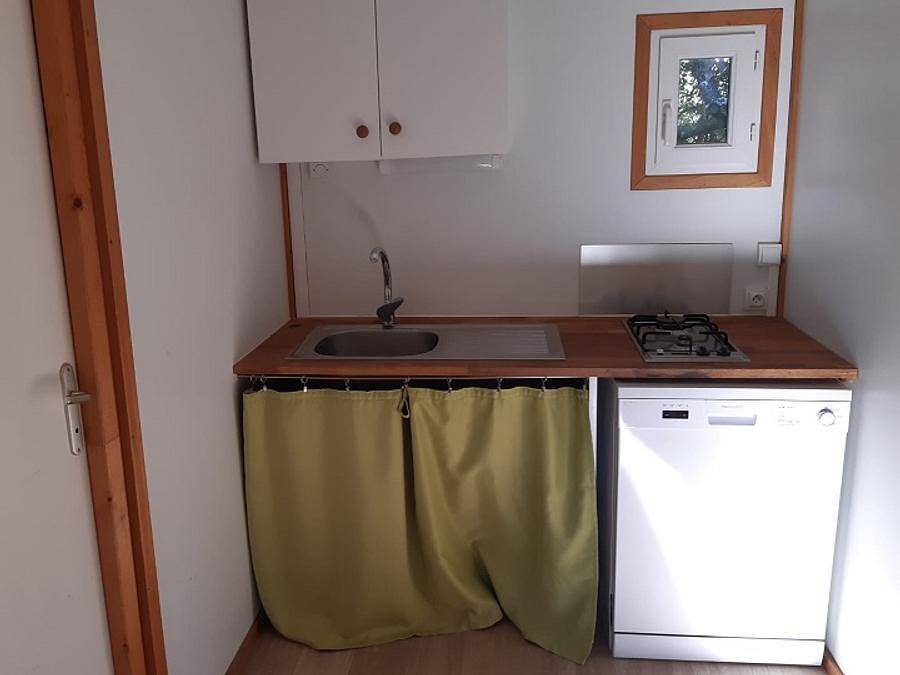 Le Petit Liou - Camping Sites et Paysages - Chalet 5 personas - Chalet Durance Pmr Privilège con sanitarios in Embrun (Altos Alpes), Parque Nacional de los Ecrins