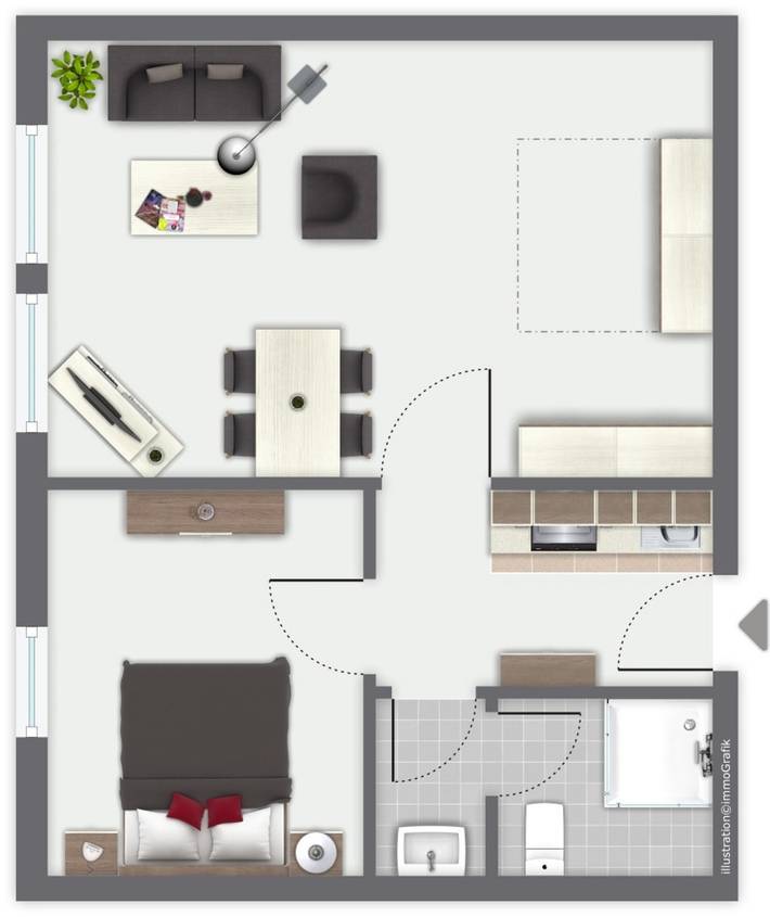 Ferienwohnung für 4 Personen, mit Garten und Ausblick in Albertsdorf - 2