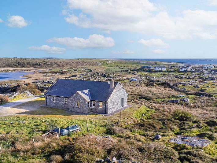 Ferienhaus für 6 Personen, mit Meerblick und Garten in County Galway