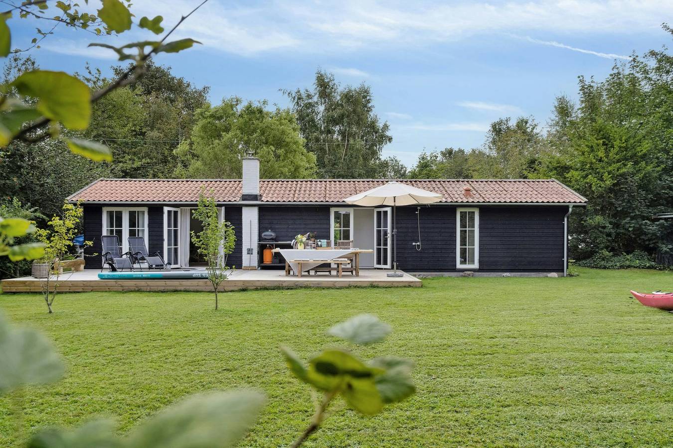 Die kleine Oase mit Strandatmosphäre in Dronningmølle in Munkerup, Dronningmølle