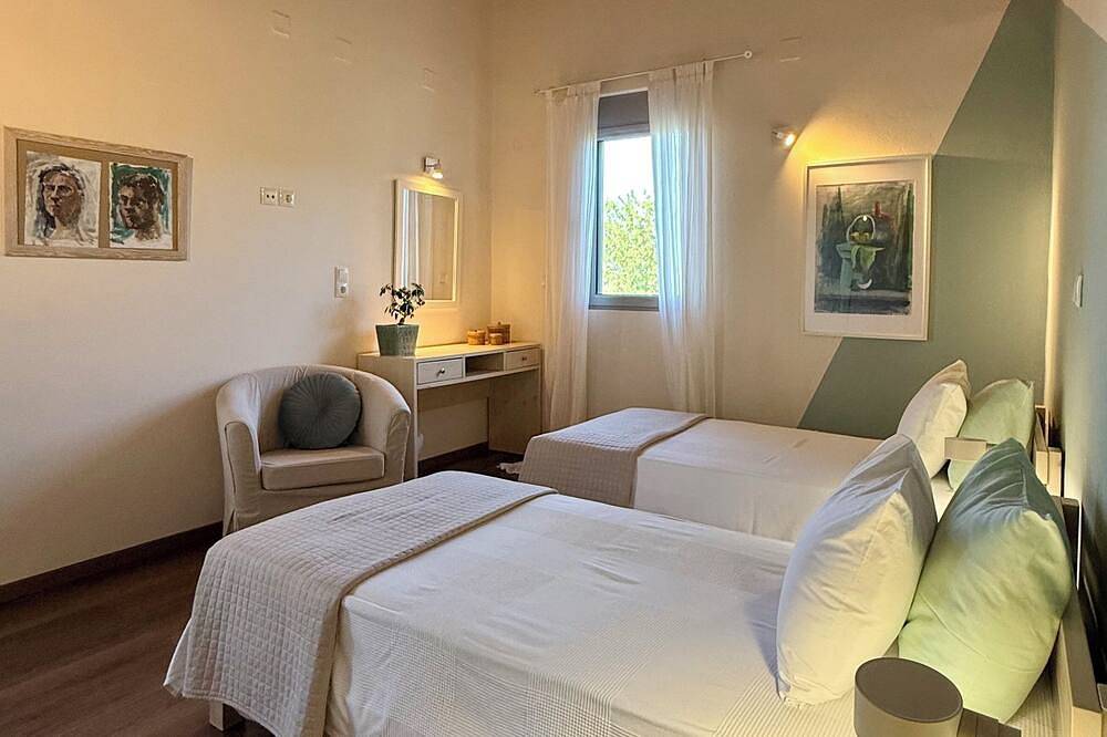 Luxusvilla auf einem Hügel mit Blick auf die Ägäis auf Kreta in Rethymno und Umgebung