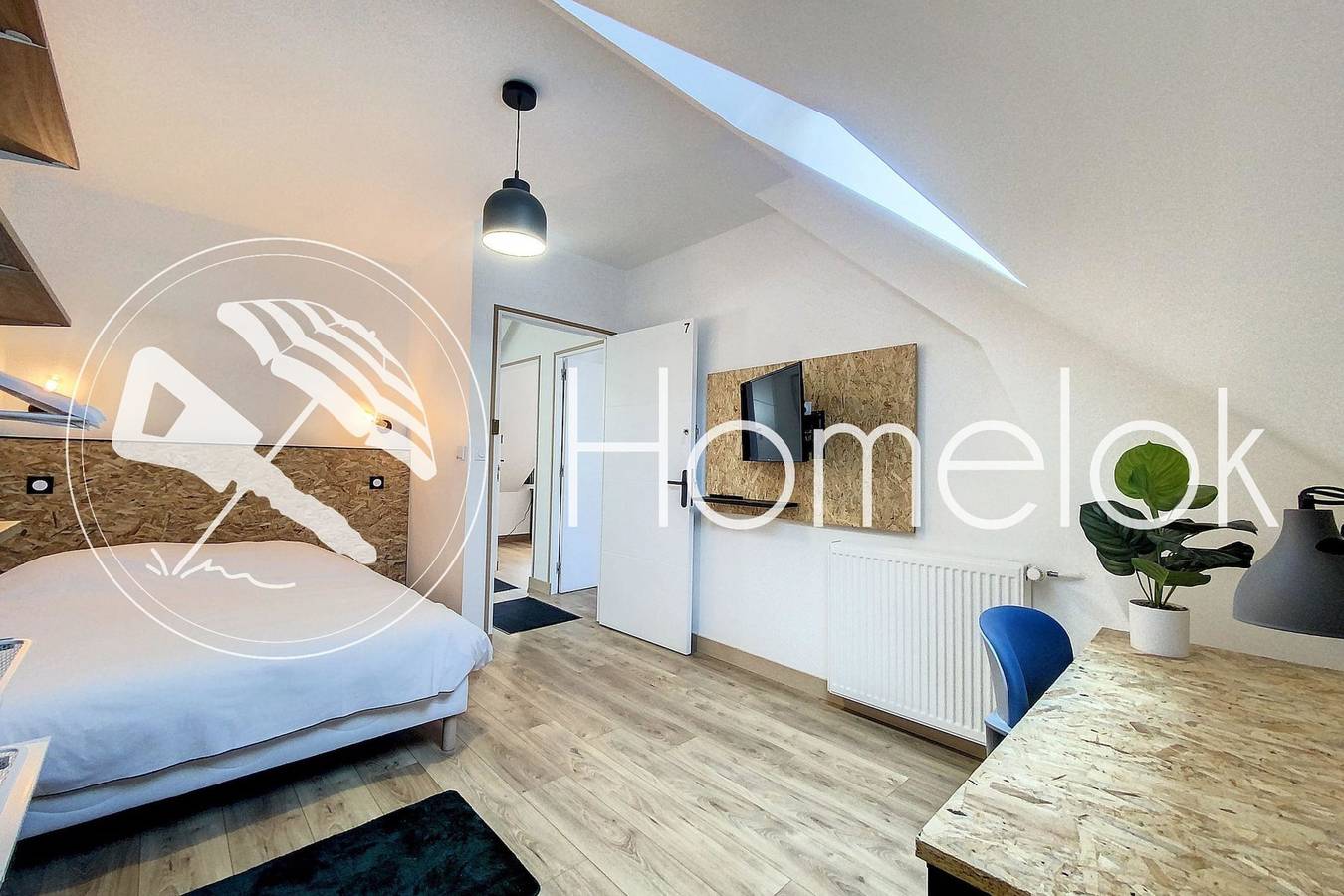 Chambre privée élégante 7 - jardin & espace commun in Lorient, Côte des Mégalithes