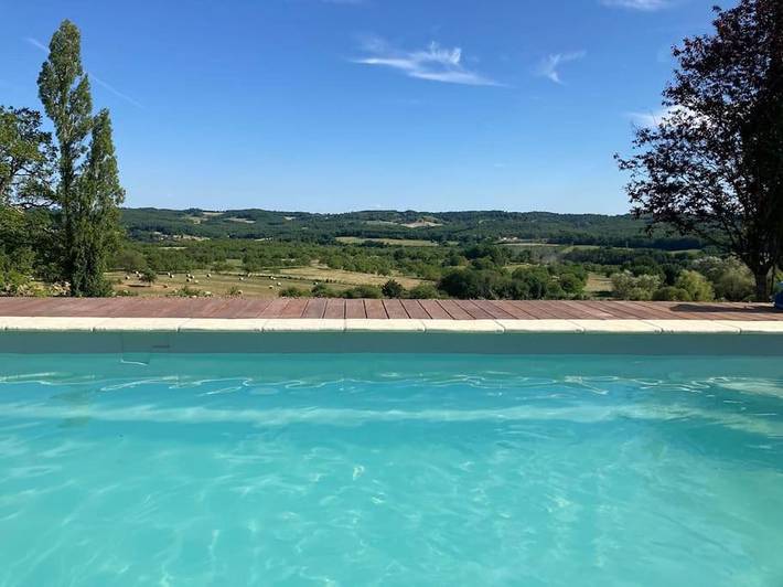 Maison de vacances pour 5 personnes, avec piscine ainsi que vue et terrasse - 1