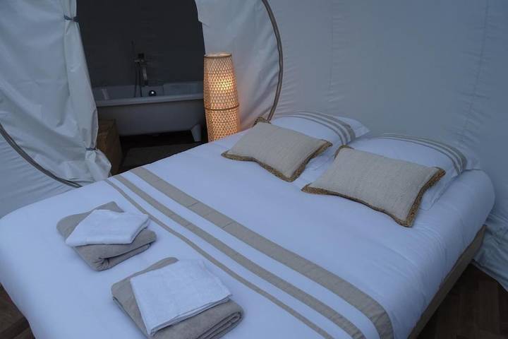 Tente pour 2 personnes, avec jardin et jacuzzi dans le Calvados - 3