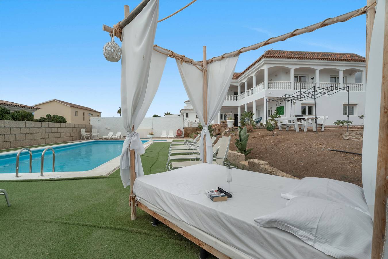 Ferienvilla 'Luxury El Mirador' mit Meerblick, privatem Pool und Wlan in Playa Paraíso, Adeje