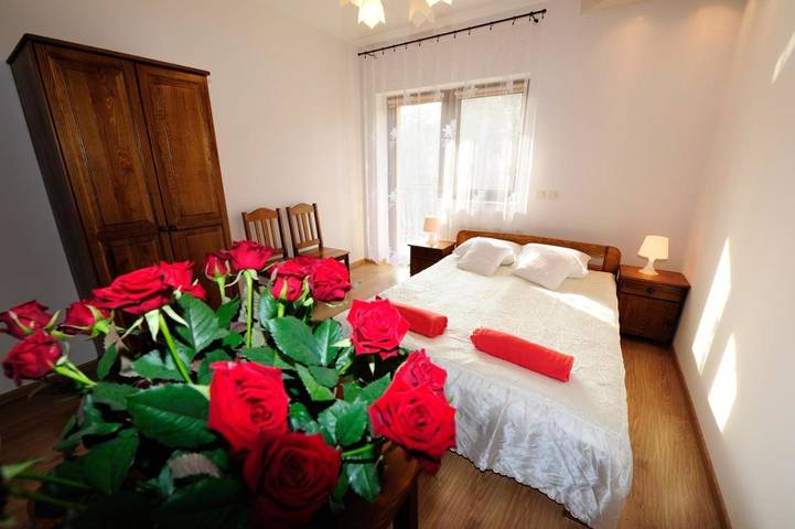 BnB für 2 Personen, mit Balkon und Terrasse sowie Ausblick in Krakau