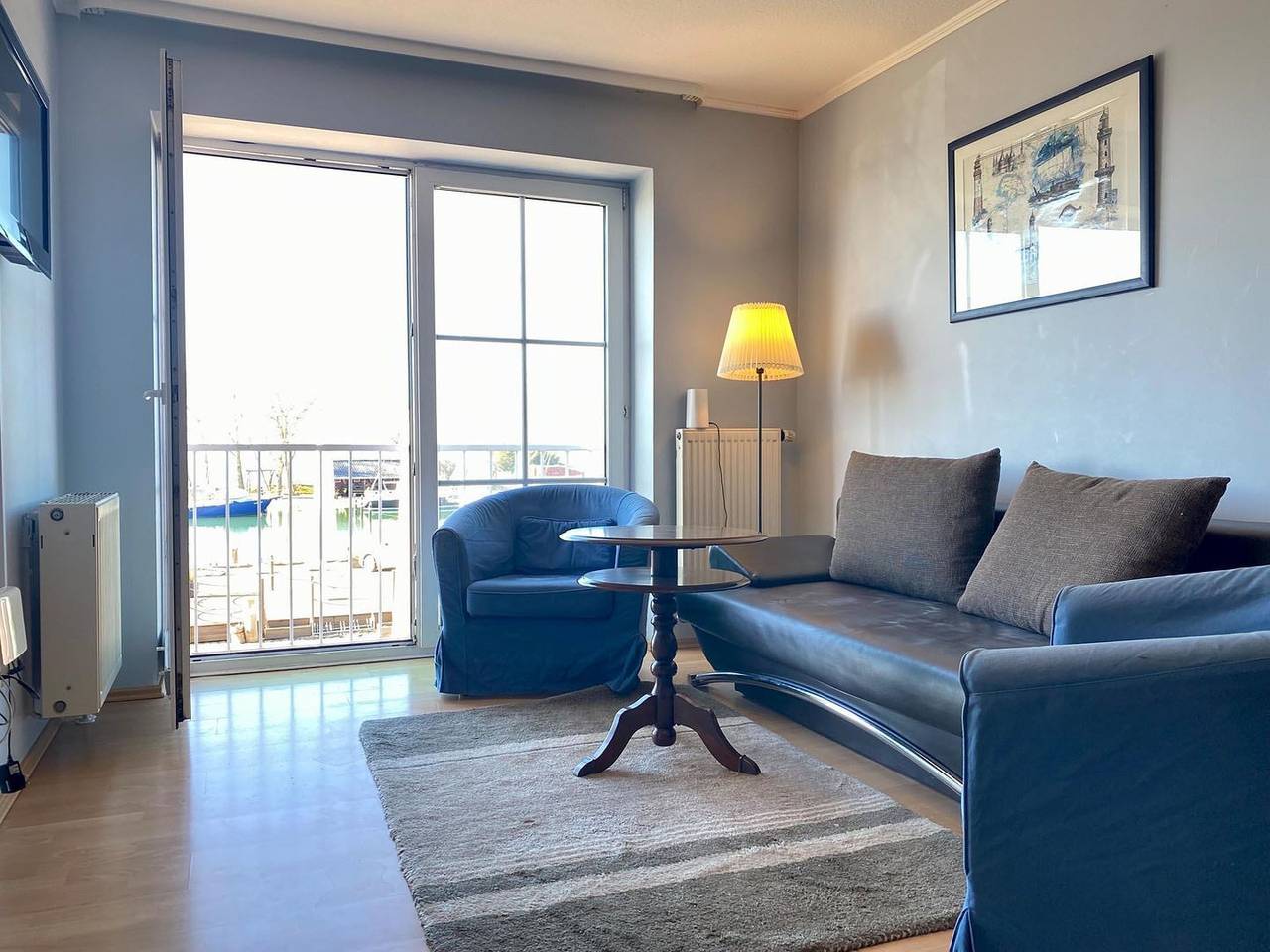 Ganze Wohnung, Ferienwohnung im 1.Og,  Komfortable Unterkunft mit Hafenblick in Bestlage in Westfehmarn, Fehmarn