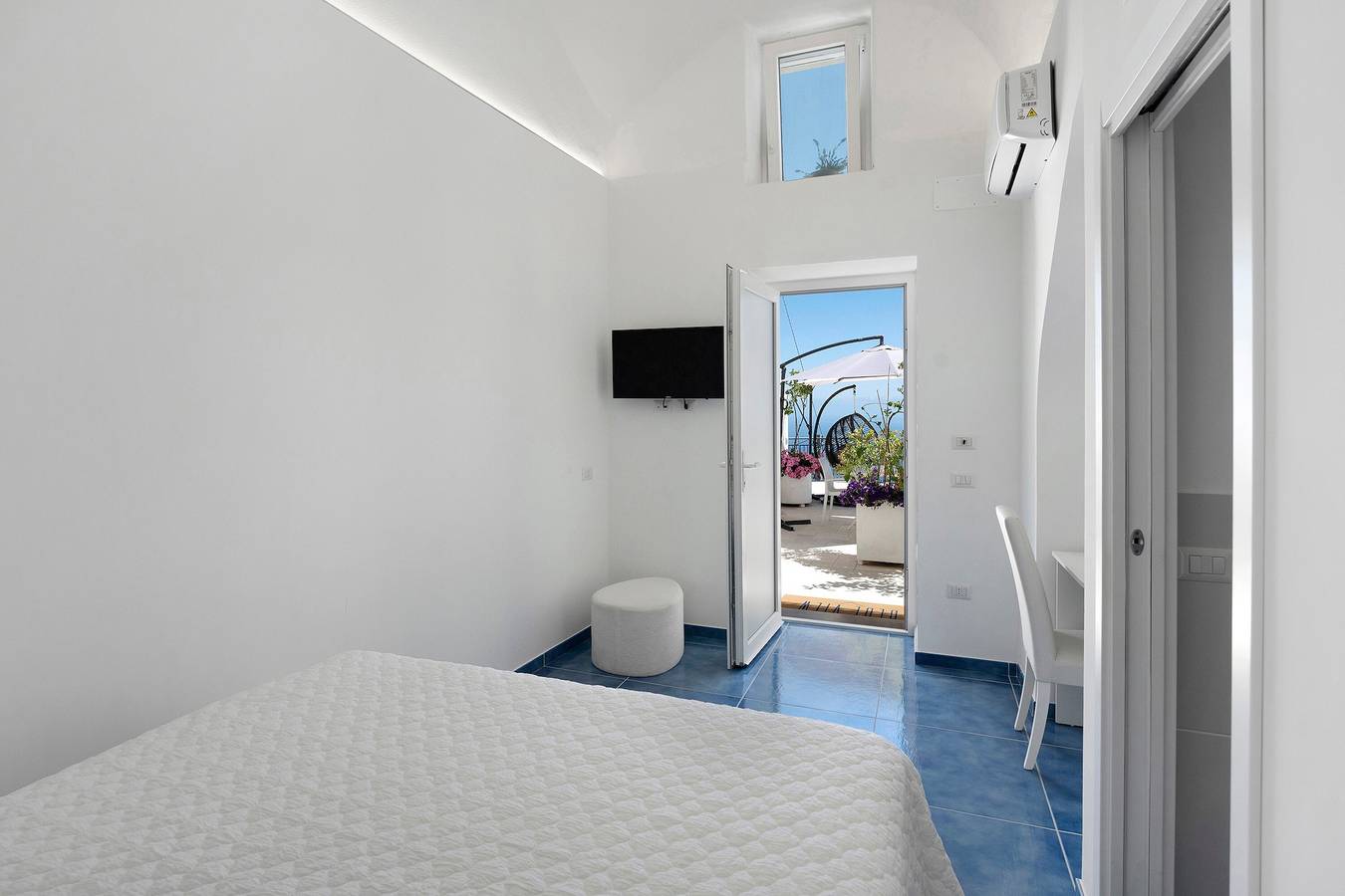 Zimmer 'Camera Positano Sea View' mit Meerblick, Wlan und Klimaanlage in San Michele (Salerno), Amalfiküste