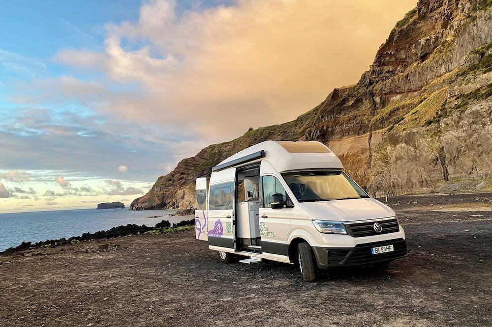 Campervan Rv Amped Campers Unlimited drivers and kilometers, all included in São Miguel Island, Ribeira Seca