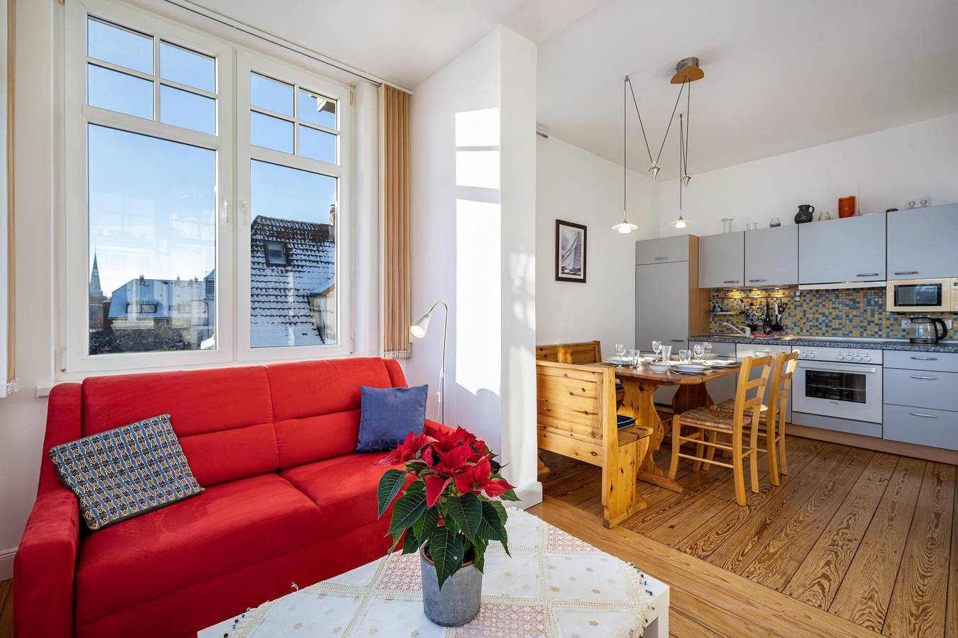 Ganze Wohnung, Ferienwohnung 'Haus Übersee Wohnung Samoa' mit Gemeinschaftsgarten und Wlan in Travemünde, Lübeck